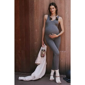 FP Movement x Hatch Maternity Jumpsuit, XS Never Better One Piece Gray Heather